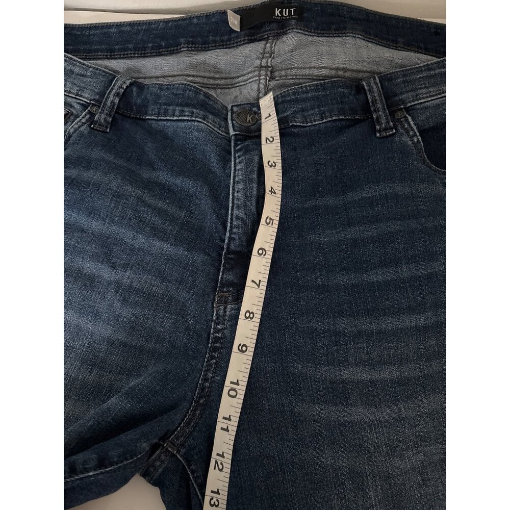 Kut from the Kloth Jeans Plus 20W Boyfriend Distressed Blue Denim Stretch Casual - Picture 8 of 15